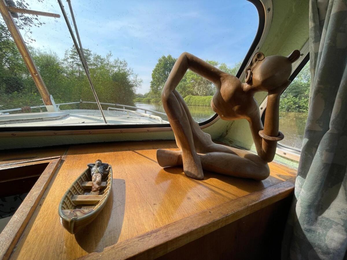 Dutch Cruiser Ship On A Tranquil Secluded River Tonbridge Exteriör bild